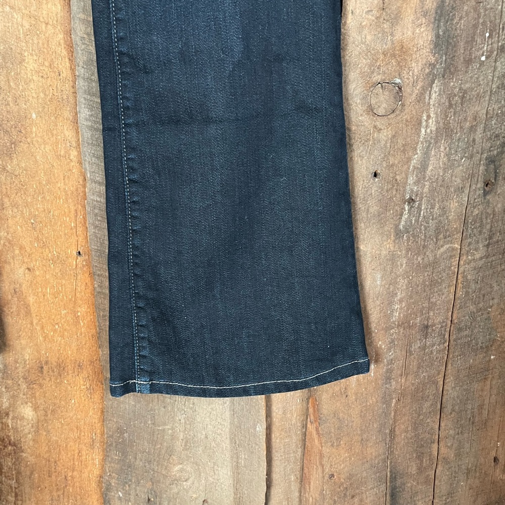 Paige Hidden Hills Flare Bootcut Dark Wash Jeans - Size 27 - Picture 7 of 13